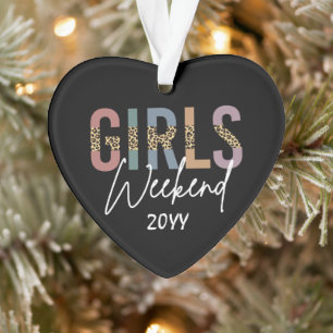 Girls Weekend Cheetah Print Girls Tour Ornament