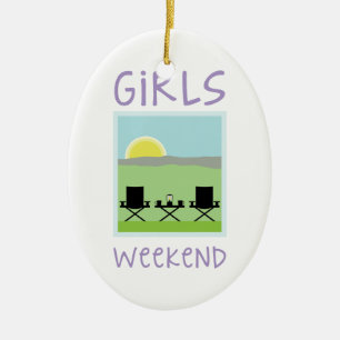 Girls Weekend Keramik Ornament