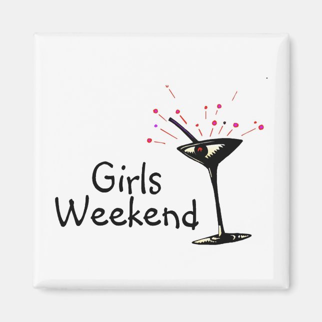 Girls Weekend (Martini 1) Magnet (Vorne)