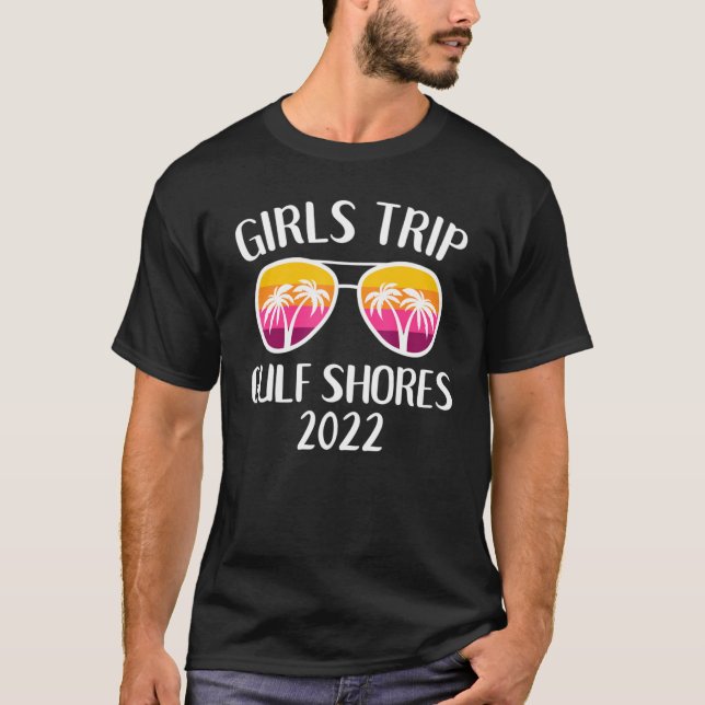 Girls Weekend Matching Girls Trip 2022 Alabama Gul T-Shirt (Vorderseite)
