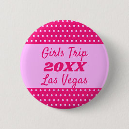 Girls Weekend Niedlich Pink Polka Dot Best Friend  Button