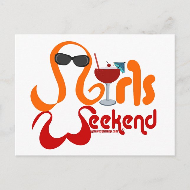 Girls Weekend Party Postkarte (Vorderseite)