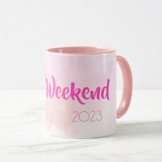 Girls Weekend Pink Wasserfarbe Spaß Custom Geschen Tasse