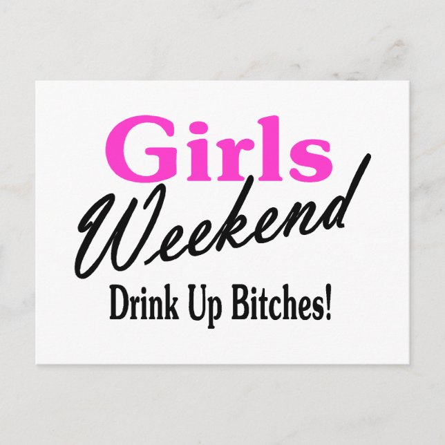 Girls Weekend Postkarte (Vorderseite)