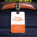 Girls Weekend Retro Junggeselinnen-Abschied Brie Gepäckanhänger<br><div class="desc">Beginnen Sie das Party-Wochenende mit diesem lustigen und retro Girls Weekend Gepäckanhänger, das sich perfekt für Bachelorett- und Geburtstagspartys eignet! Freuen Sie sich auf die inspirierten Orangenblüten der 70er Jahre und den modernen, inspirierten Schriftart. Mit der Personalisierungsoption können Sie ganz einfach Ihre Stadt und Ihren Staat, Ihren Namen, Ihre E-Mail-Adresse...</div>