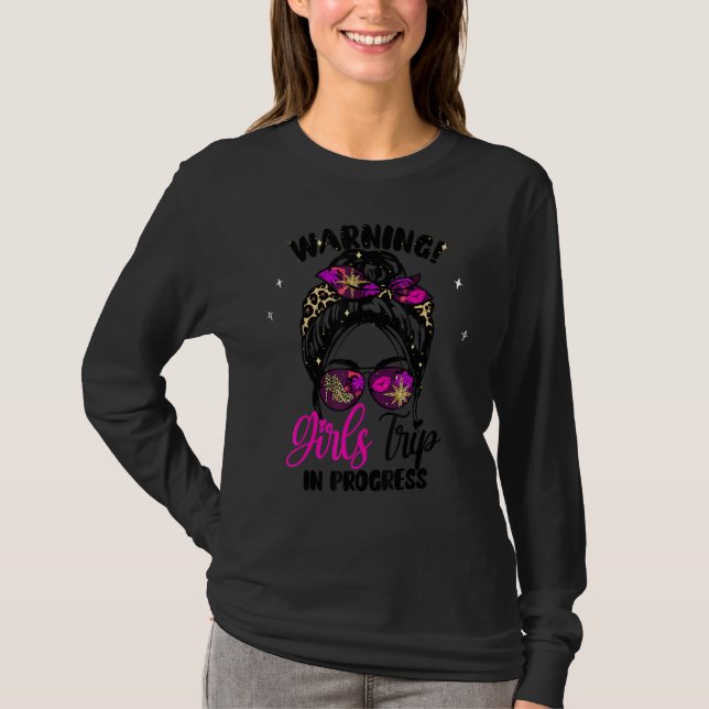 Girls Weekend, Vacation Squad Warning Girls Trip I T-Shirt (Vorderseite)