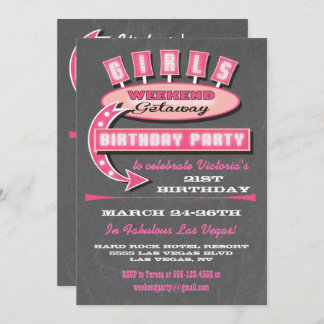 Girls Weekend Wanderung Einladung