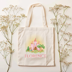 Girls Whimsical Pink Princess Burg Kinder Tragetasche