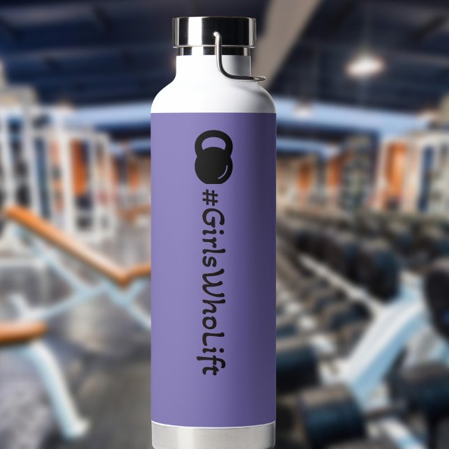 #Girls Who Lift Kettlebell Water Flasche (Von Creator hochgeladen)