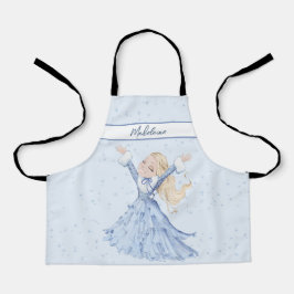 Girls Winter Princess Personal Schürze