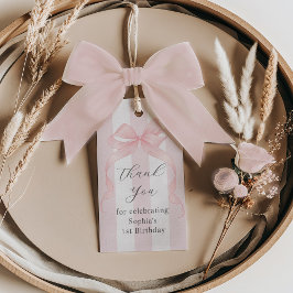 Girls wollen nur ein 1. Geburtstag sein Danke Geschenkanhänger