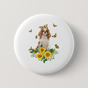 Girls Women Mama Cavalier King Charles Spaniel Dog Button