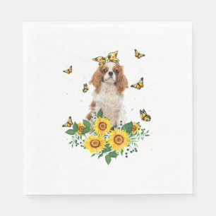 Girls Women Mama Cavalier King Charles Spaniel Dog Serviette