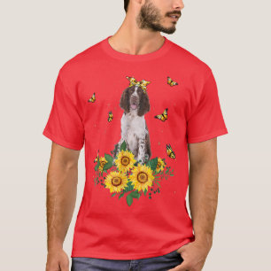 Girls Women Mama Englisch Springer Spanisch Dog Su T-Shirt