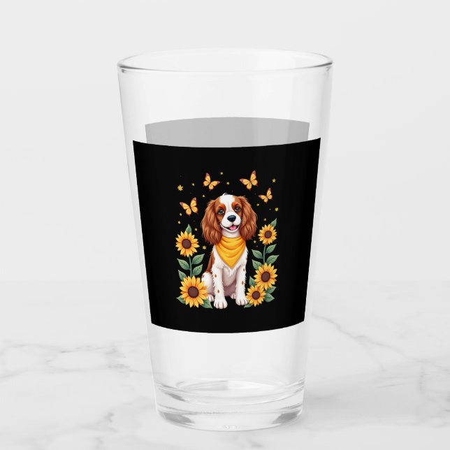 Girls Women Mom Cavalier King Charles Spaniel Dog  Glas (Vorderseite)