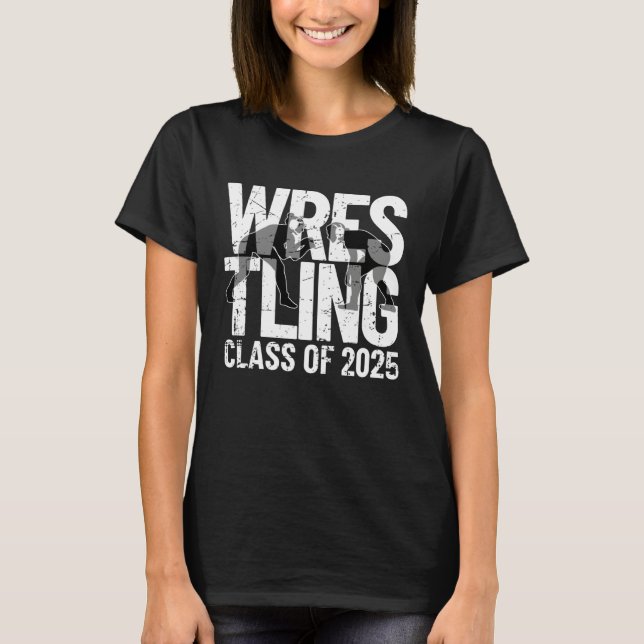 Girls Wrestling Class of 2025 T-Shirt (Vorderseite)