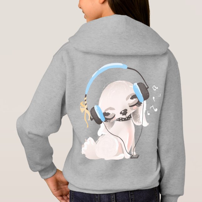 Girls'Hanes ComfortBlend® Hoodie (Rückseite)