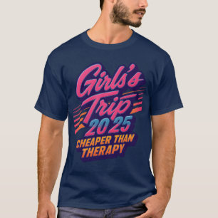 Girlsrip 2025 Retroravel-Party-Design Freund T-Shirt