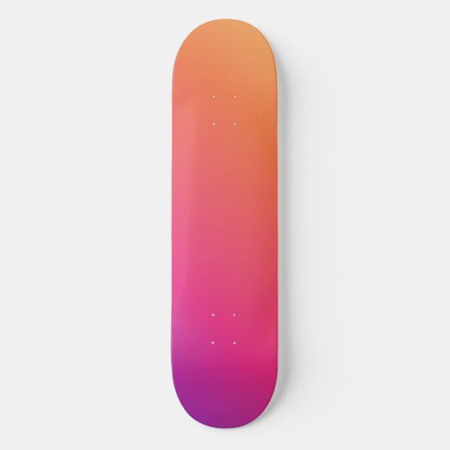 Girly Aesthetic Colorful Skateboard (Vorderseite)