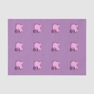 Girly angefülltes Schwein Seidenpapier