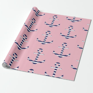 Girly Ankermuster Geschenkpapier