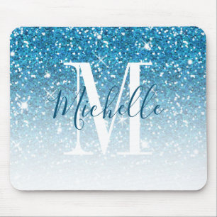 Girly aquamariner blauer mousepad