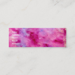 Girly Aquarell-Visitenkarte Mini Visitenkarte