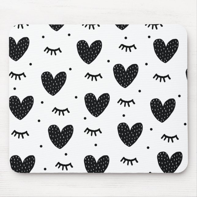 Girly Arts for Heart Heart Health Clipart Herz Mousepad (Vorne)