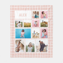 Girly baby pink 12 Foto modern minimal abstrakt Fleecedecke