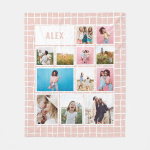 Girly baby pink 12 Foto modern minimal abstrakt Fleecedecke