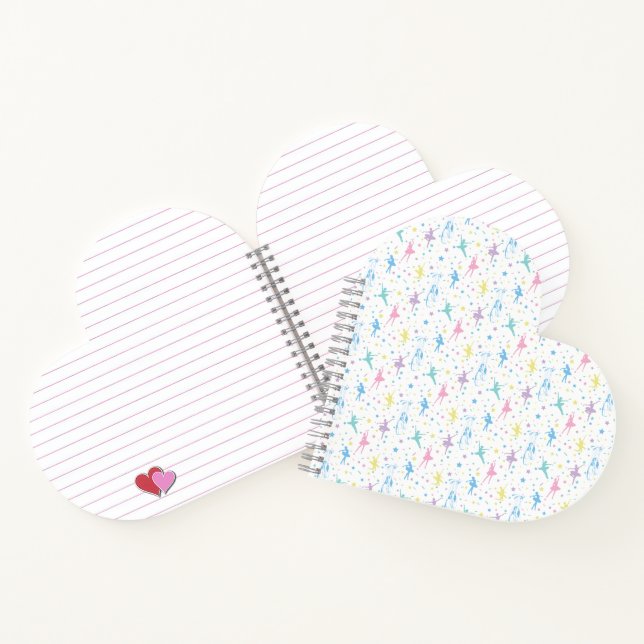 Girly Ballerina Dancer - Ballet Pattern Notizbuch (Innenseite)