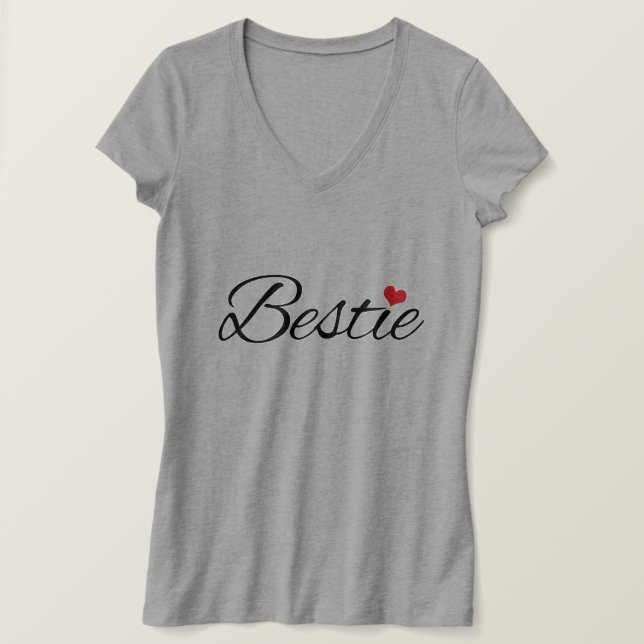 Girly Best Friends BESTE FREUNDIN Bestie T-Shirt (Design vorne)