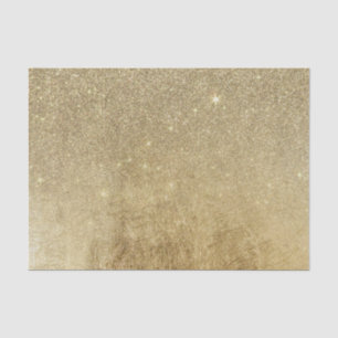 Girly bezaubernde Goldfolie und Glitzer-Masche Seidenpapier