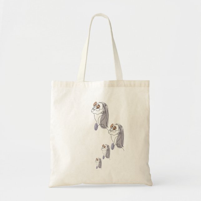 Girly Blooms Tote Bag Tragetasche (Vorne)