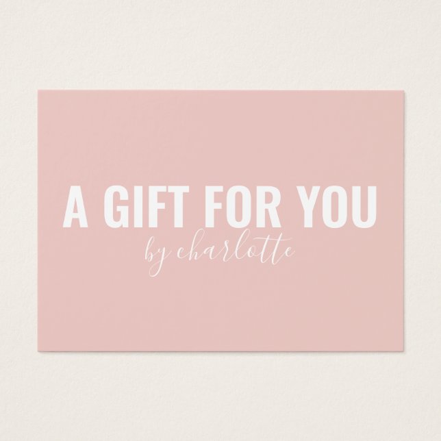 Girly Blush Pink Minimalistisches Geschenkpapier (Vorderseite)