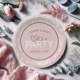 Girly Blush Pink Valentine's Day Table Teller