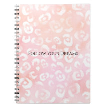 Girly Blush Rosa Weiße Leopard Tier