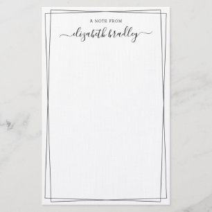 Girly Calligraphy Signature Script Briefpapier