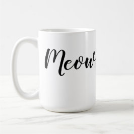 Girly Cat Lover's Meow Meow Kitty Kaffeetasse