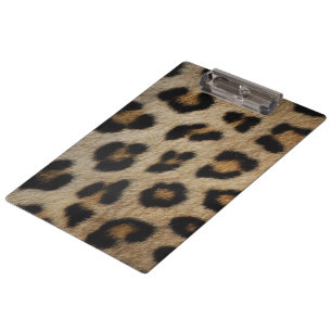 Girly chic Leopard Pelztiermuster Trend Klemmbrett