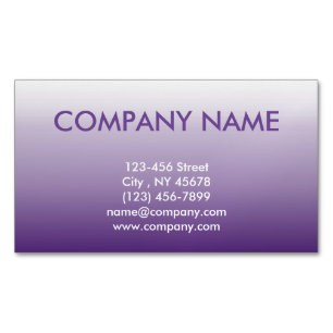 Girly Chic minimalist ombre lilavene lila Magnetische Visitenkarte