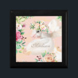 Girly Chic Watercolor Blumenhorn Personalisiert Erinnerungskiste<br><div class="desc">Dieses moderne Design besticht durch ein hübsches Einhorn mit einer Krone von Aquarellfarben-Blume. Personalisiert mit Ihrem Namen, indem Sie den Text in der angegebenen Textbox bearbeiten. #unicorns #unicornparty #unicornlove #unicornsarereal #unicornlover #unicornlover #unicornlife #unicornlovers #Liebe #unicornstuff #christmas #unicorndreams #unicornvibes #unicornstyle #loveunicorns #niedlich #unicorngirl unicornmagic #small business #iloveunicorns #unicornday #unicorngift #unicorngifts #ebday...</div>