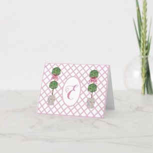 Girly Chinoiserie Ginger Jar Jars Topiary Dankeskarte