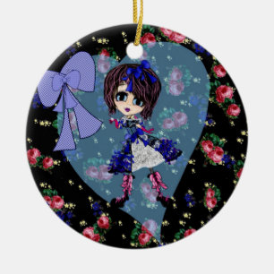 Girly Christmas Keramik Ornament