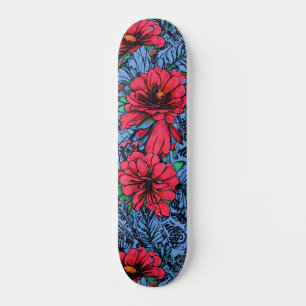 Girly Colorful Floral Urban Street Art Inspiriert Skateboard