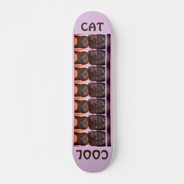 Girly Cool Cat Skateboard (Vorne)