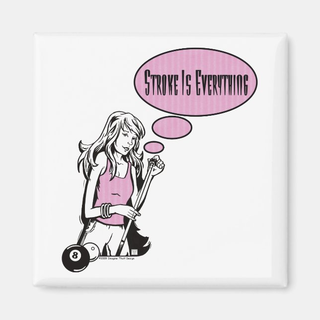 Girly Cue Magnet (Vorne)