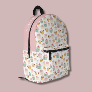 Girly Cupcake Bedruckter Rucksack