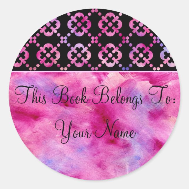 Girly dieses Buch gehört zu einem Aufkleber (Vorderseite)