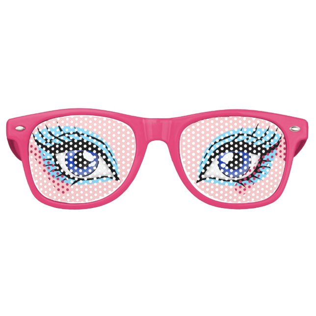 Girly Doll Eye Women's Funny Party Kostümbrille Partybrille (Vorderseite)